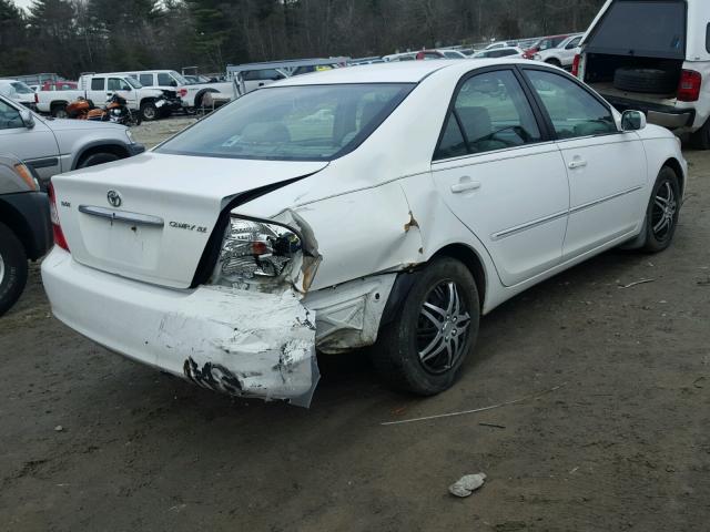 4T1BE30K62U569018 - 2002 TOYOTA CAMRY LE WHITE photo 4