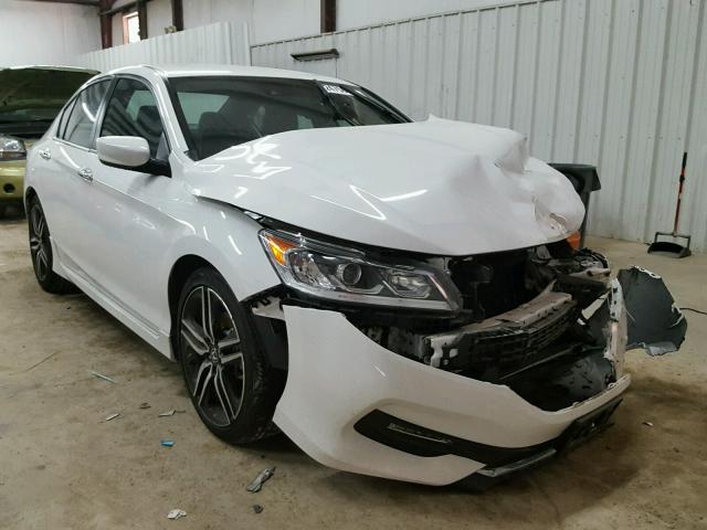 1HGCR2F65GA222890 - 2016 HONDA ACCORD SPO WHITE photo 1