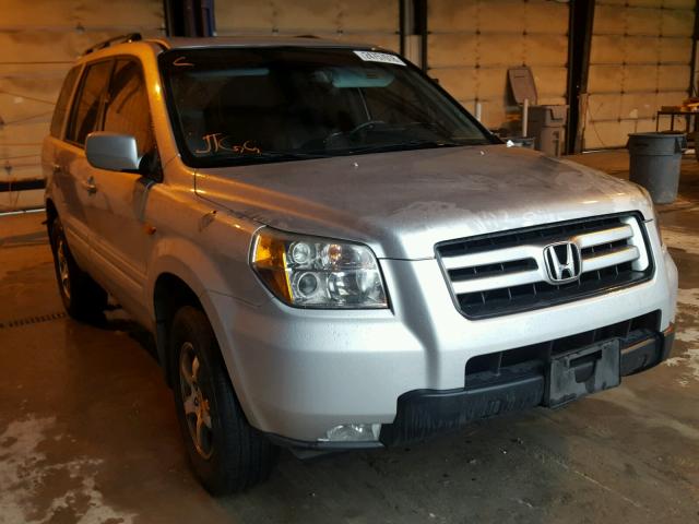 5FNYF18577B012195 - 2007 HONDA PILOT EXL SILVER photo 1