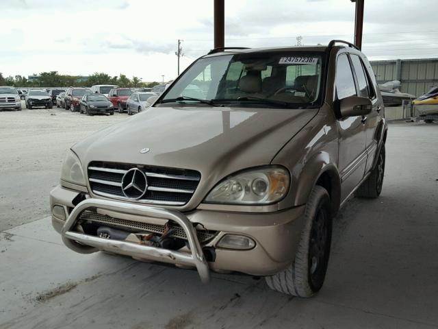 4JGAB75E42A361994 - 2002 MERCEDES-BENZ ML 500 GOLD photo 2