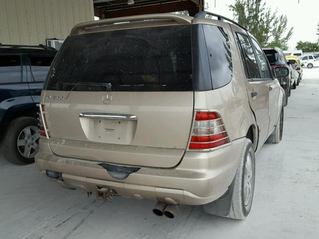 4JGAB75E42A361994 - 2002 MERCEDES-BENZ ML 500 GOLD photo 4