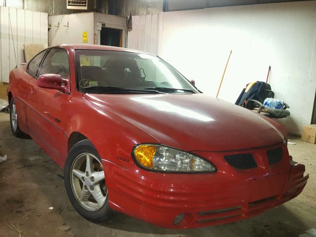 1G2NW12E2YM747336 - 2000 PONTIAC GRAND AM G RED photo 1