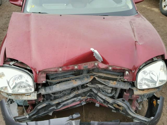 KM8SC13D62U139397 - 2002 HYUNDAI SANTA FE G RED photo 7