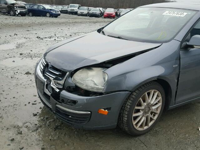 3VWRA71K48M163575 - 2008 VOLKSWAGEN JETTA WOLF GRAY photo 9