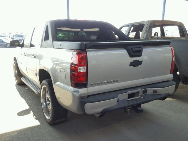 3GNEC12087G112770 - 2007 CHEVROLET AVALANCHE SILVER photo 3