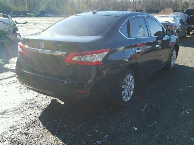 3N1AB7AP7FY360418 - 2015 NISSAN SENTRA S BLACK photo 4