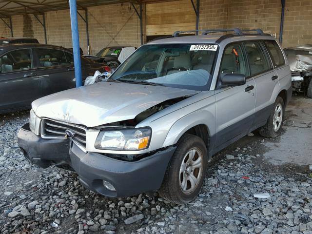 JF1SG63664H765265 - 2004 SUBARU FORESTER 2 SILVER photo 2