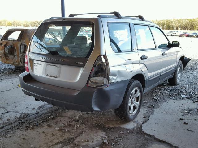 JF1SG63664H765265 - 2004 SUBARU FORESTER 2 SILVER photo 4