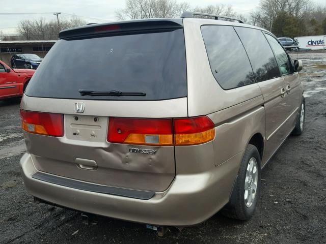 5FNRL18904B114840 - 2004 HONDA ODYSSEY EX TAN photo 4