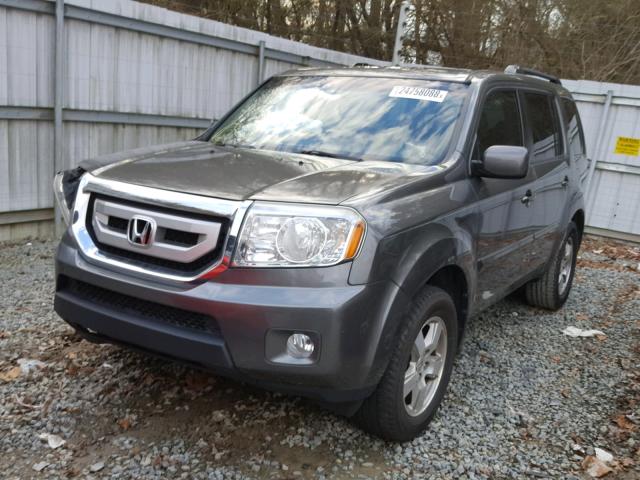 5FNYF3H73BB018274 - 2011 HONDA PILOT EXLN GRAY photo 2