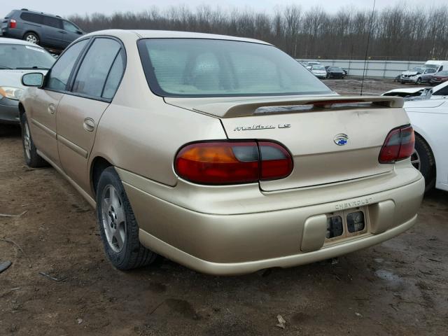 1G1NE52J43M728954 - 2003 CHEVROLET MALIBU LS 金色 照片 3