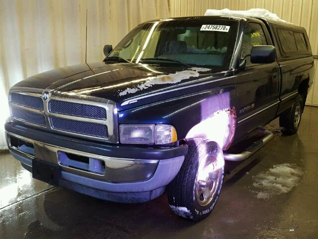 1B7HF16Y5SS361347 - 1995 DODGE RAM 1500 BLUE photo 2