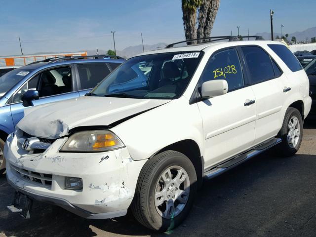 2HNYD18996H506151 - 2006 ACURA MDX TOURIN WHITE photo 2