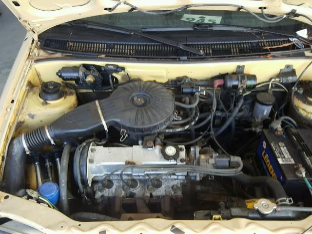 JG7MR316XLK772332 - 1990 PONTIAC FIREFLY CREAM photo 7