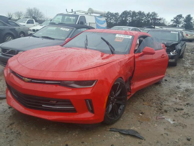 1G1FB1RS5G0133872 - 2016 CHEVROLET CAMARO LT RED photo 2