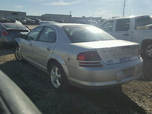 1B3EL46XX5N651785 - 2005 DODGE STRATUS SX SILVER photo 3