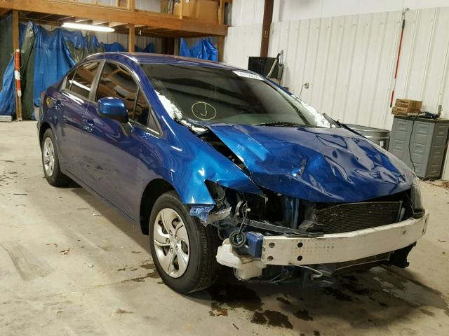 19XFB2F58DE257732 - 2013 HONDA CIVIC LX BLUE photo 1