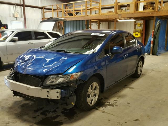 19XFB2F58DE257732 - 2013 HONDA CIVIC LX BLUE photo 2