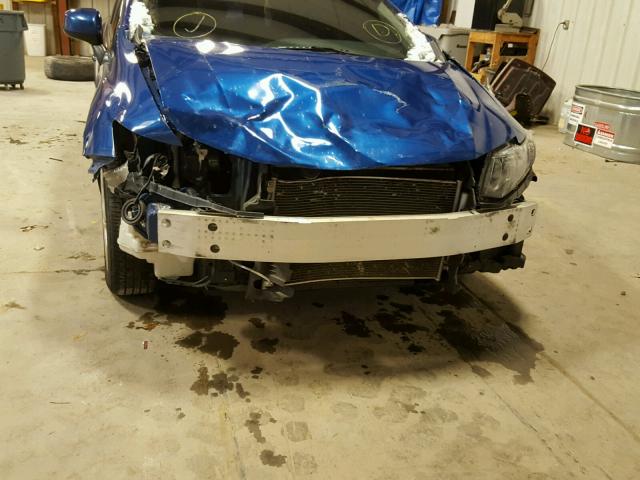 19XFB2F58DE257732 - 2013 HONDA CIVIC LX BLUE photo 9