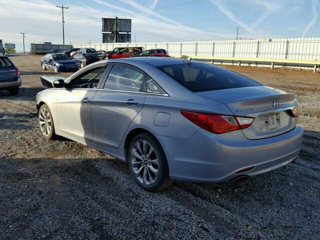 5NPEC4AC2BH133023 - 2011 HYUNDAI SONATA SE BLUE photo 3