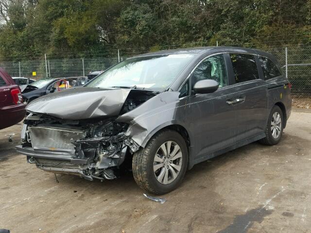 5FNRL5H64EB120557 - 2014 HONDA ODYSSEY EX GRAY photo 2