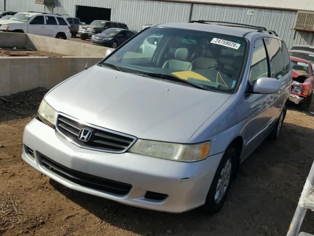 2HKRL18042H565690 - 2002 HONDA ODYSSEY EX SILVER photo 2