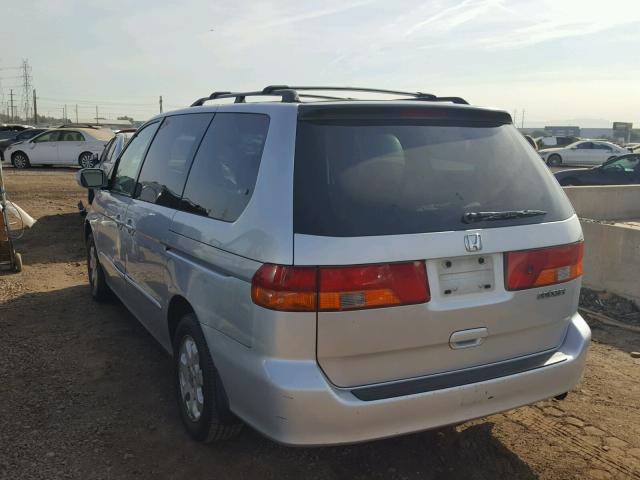 2HKRL18042H565690 - 2002 HONDA ODYSSEY EX SILVER photo 3