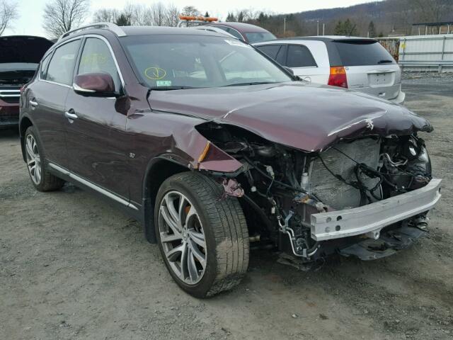 JN1BJ0RR8GM263155 - 2016 INFINITI QX50 MAROON photo 1