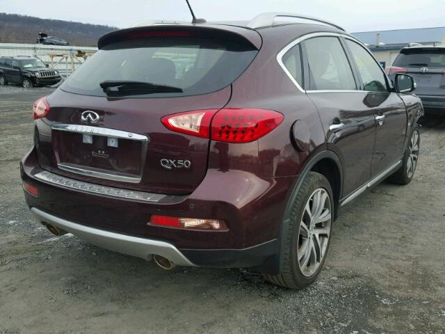 JN1BJ0RR8GM263155 - 2016 INFINITI QX50 MAROON photo 4