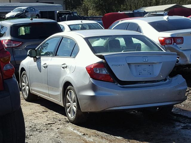 19XFB2F89CE049058 - 2012 HONDA CIVIC EX ვერცხლისფერი ფოტო 3
