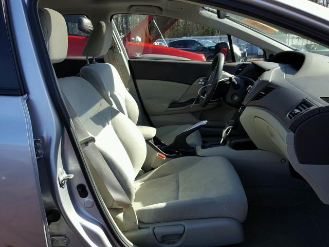 19XFB2F89CE049058 - 2012 HONDA CIVIC EX ვერცხლისფერი ფოტო 5