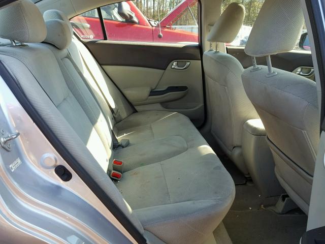 19XFB2F89CE049058 - 2012 HONDA CIVIC EX ვერცხლისფერი ფოტო 6