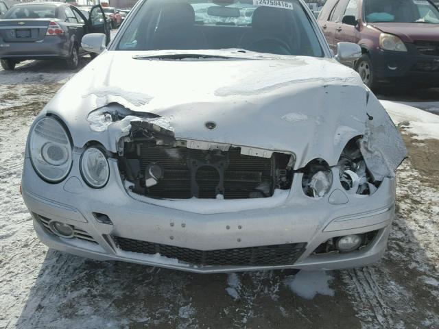 WDBUF87X68B327521 - 2008 MERCEDES-BENZ E 350 4MAT SILVER photo 9