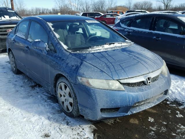 19XFA16509E011441 - 2009 HONDA CIVIC LX BLUE photo 1