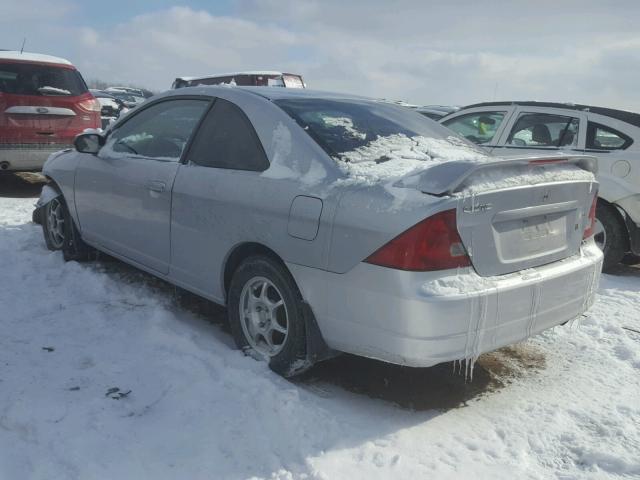 1HGEM22522L004505 - 2002 HONDA CIVIC LX SILVER photo 3