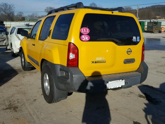 5N1AN08U66C550318 - 2006 NISSAN XTERRA OFF YELLOW photo 3