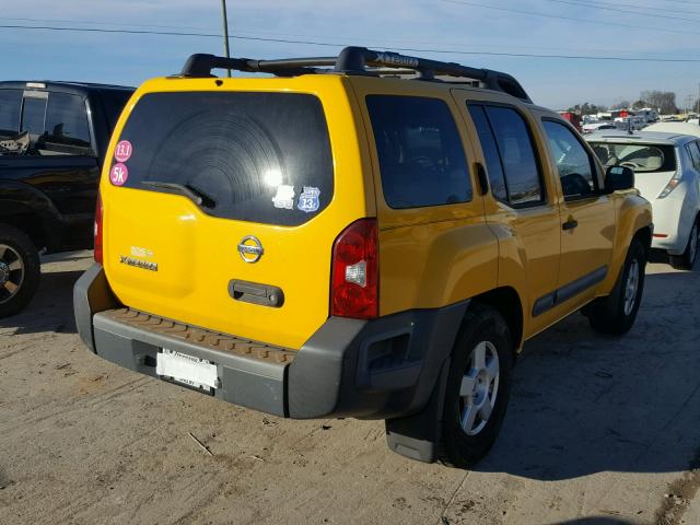 5N1AN08U66C550318 - 2006 NISSAN XTERRA OFF YELLOW photo 4