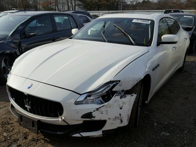 ZAM56RRA5F1134800 - 2015 MASERATI QUATTROPOR WHITE photo 2