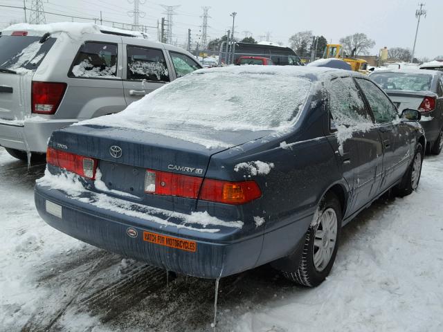 4T1BG22K41U848385 - 2001 TOYOTA CAMRY CE BLUE photo 4