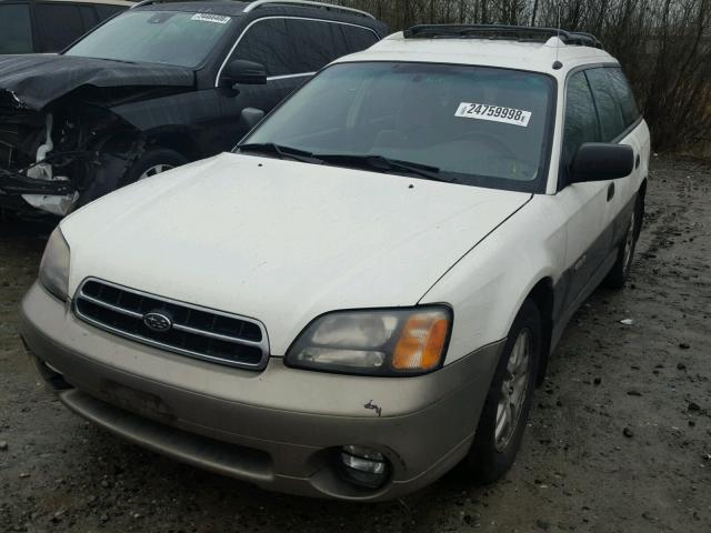 4S3BH675017612939 - 2001 SUBARU LEGACY OUT WHITE photo 2