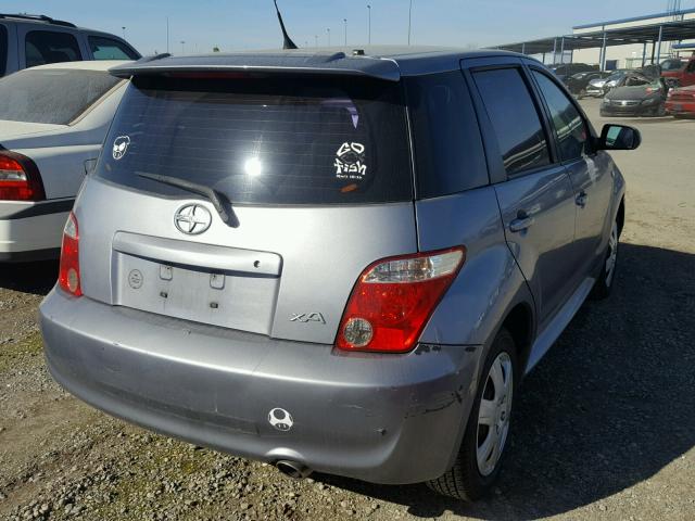 JTKKT604465017488 - 2006 TOYOTA SCION XA GRAY photo 4