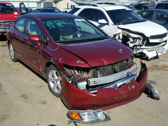 1HGFA16806L061898 - 2006 HONDA CIVIC EX BURGUNDY photo 1