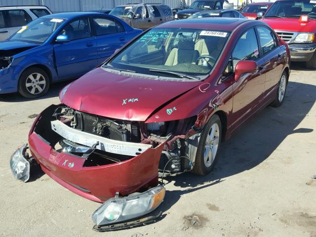 1HGFA16806L061898 - 2006 HONDA CIVIC EX Bordo foto 2