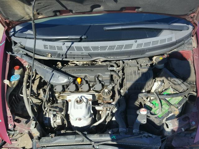1HGFA16806L061898 - 2006 HONDA CIVIC EX Bordo foto 7