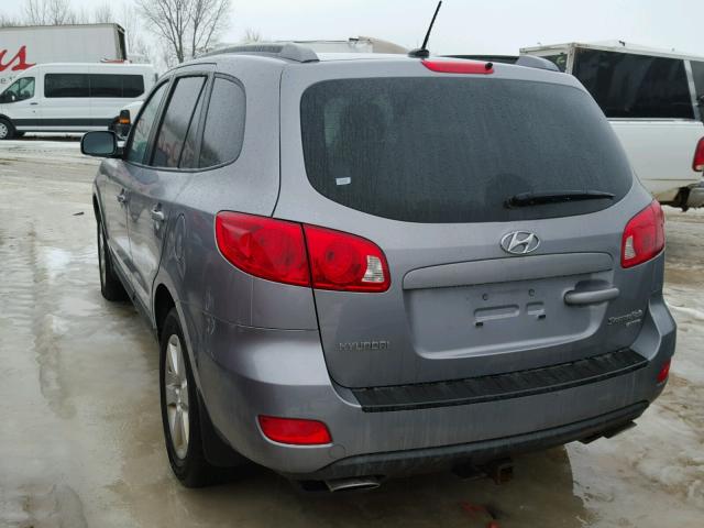 5NMSH73E88H129617 - 2008 HYUNDAI SANTA FE S SILVER photo 3