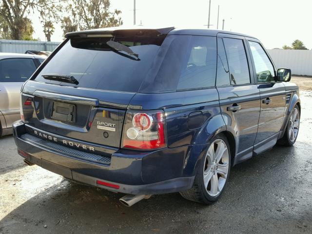 SALSH2E43BA296615 - 2011 LAND ROVER RANGE ROVE BLUE photo 4