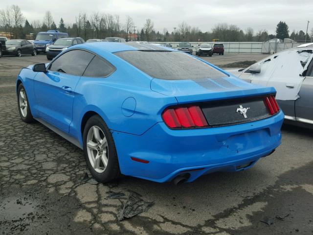 1FA6P8AMXH5217825 - 2017 FORD MUSTANG BLUE photo 3