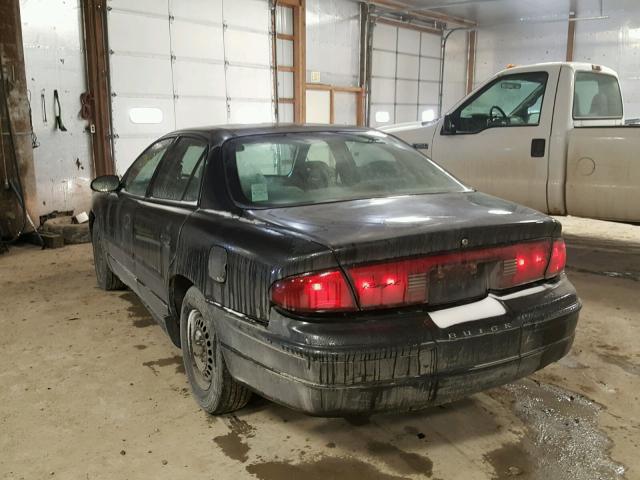 2G4WB52K921263820 - 2002 BUICK REGAL LS BLACK photo 3