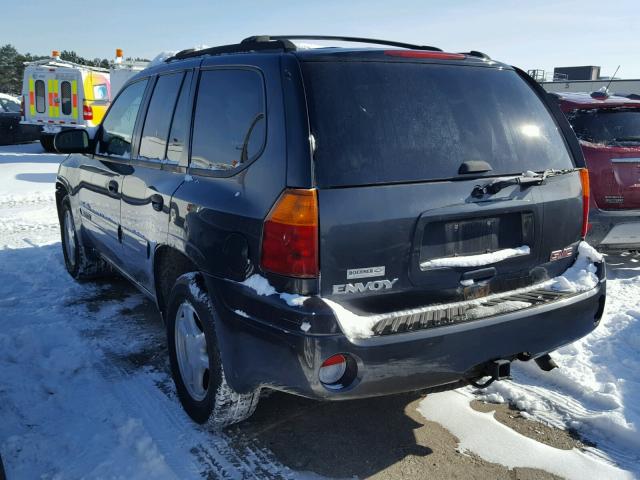 1GKDT13S852113304 - 2005 GMC ENVOY CHARCOAL photo 3