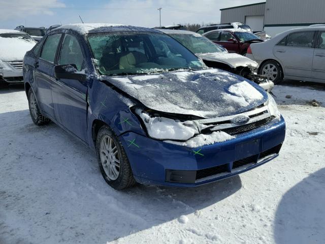 1FAHP35N19W240145 - 2009 FORD FOCUS SE BLUE photo 1